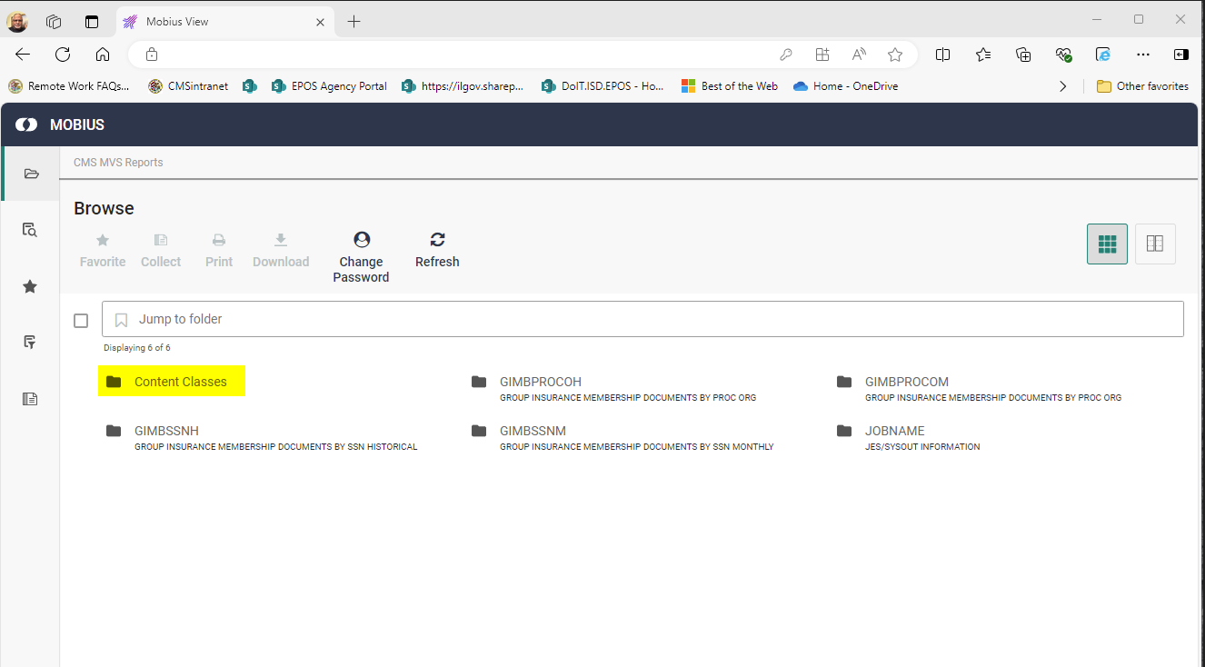 Top level folder screenshot