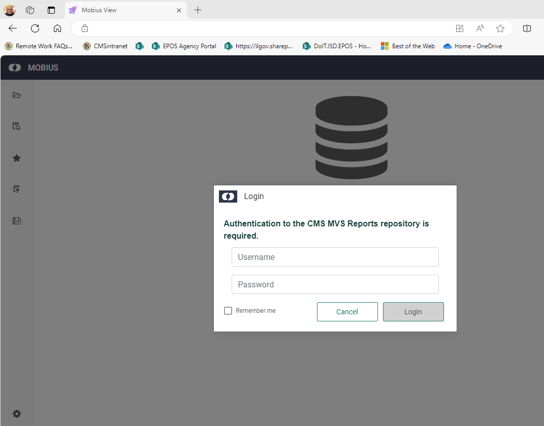 Login screenshot
