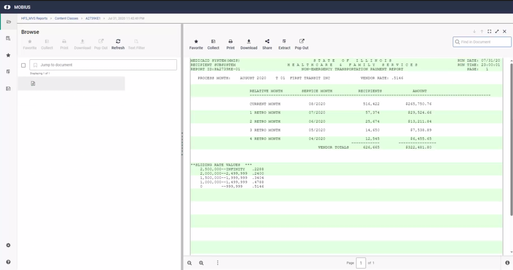 Section and page screenshot