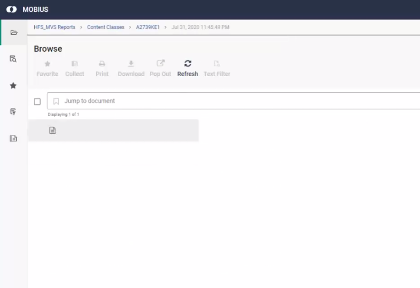 Sections screenshot