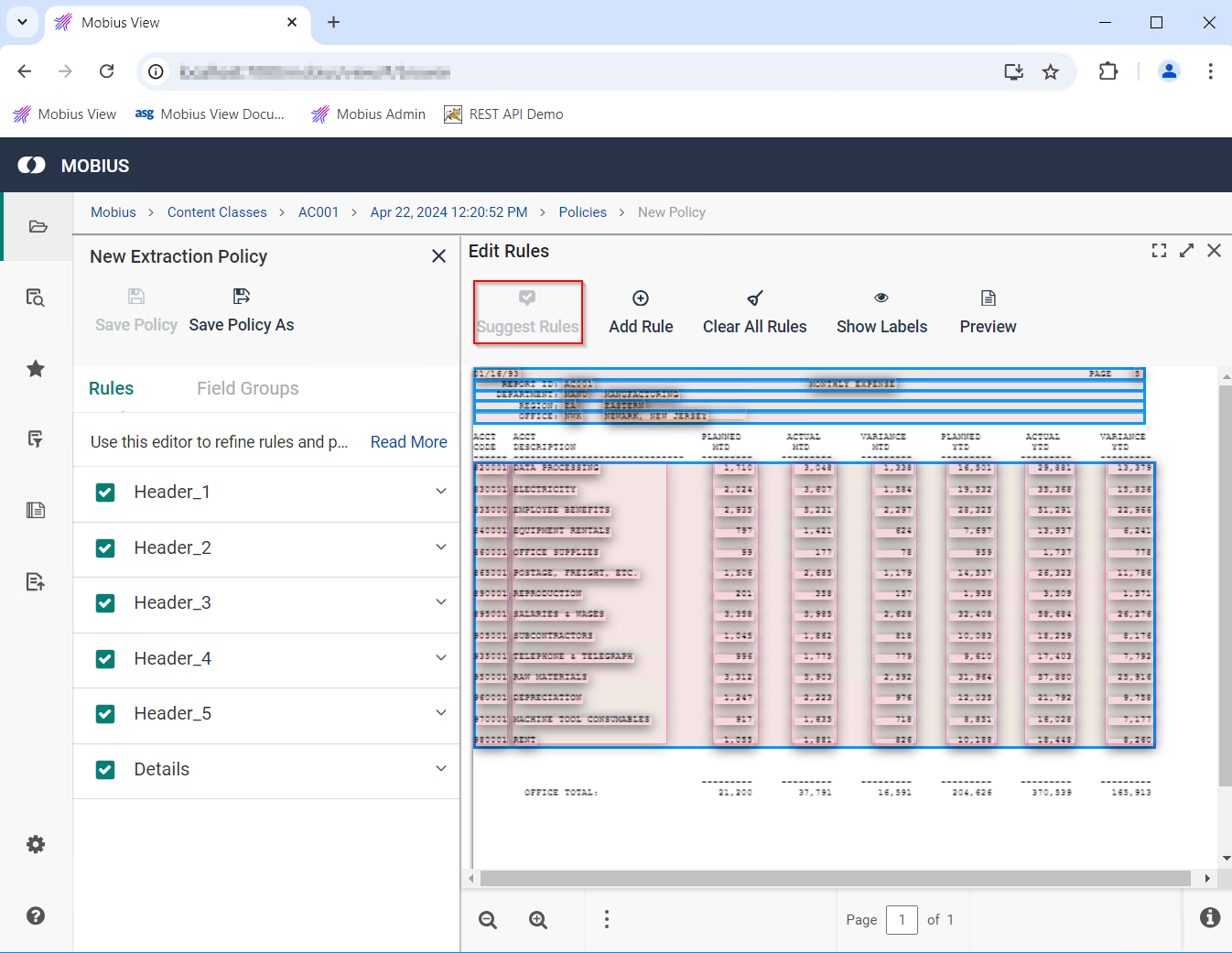 Reports screenshot